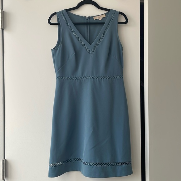 LOFT blue dress size 4 - Picture 1 of 5